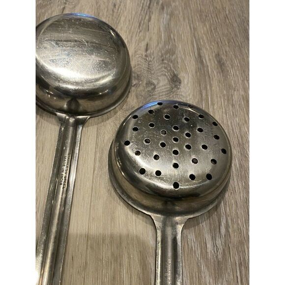LOT OF 5 -4, 6 & 8 Oz  Spoodle Portion Control Spoons Ladles Server/Strainers - Picture 4 of 10
